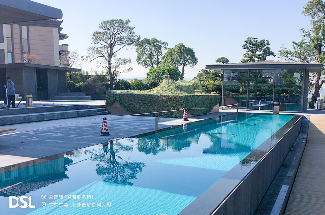 別墅泳池，室外泳館